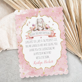 Söt påskkel på födelsedagen tack kort