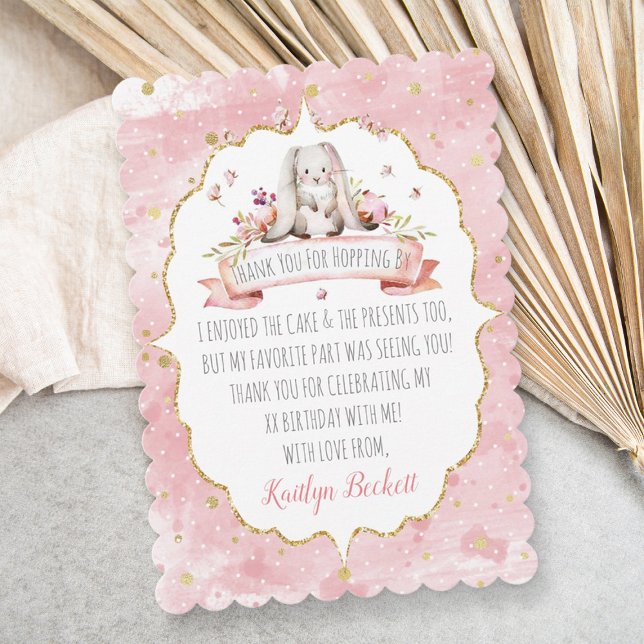 Söt påskkel på födelsedagen tack kort (Skapare uppladdad)