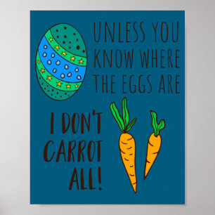 Söt påskpunny rolig citat slogan doodle tecknad se poster