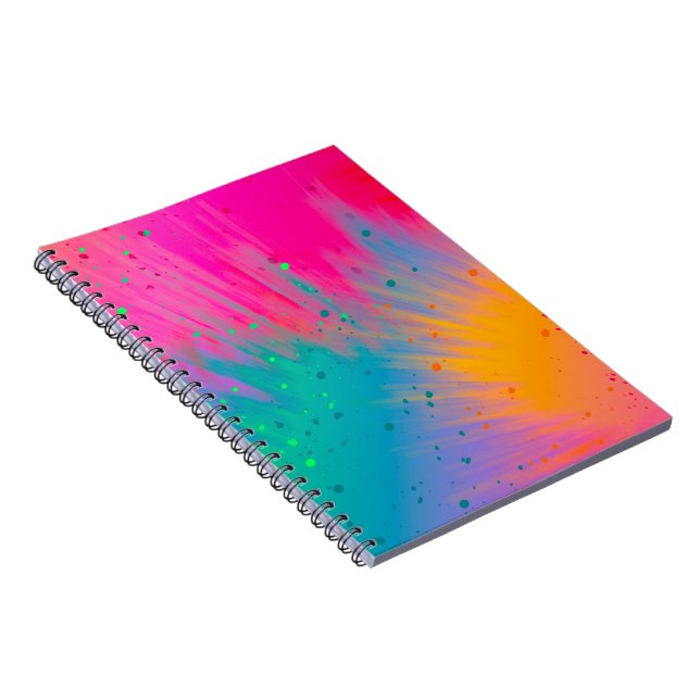 Söt Pastel Abstrakts Färgad Anteckningsbok (Högra Sidan)
