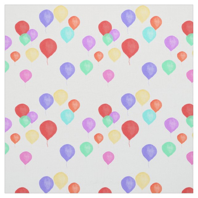 Söt Pastel Balloons Tyg (Provkarta)
