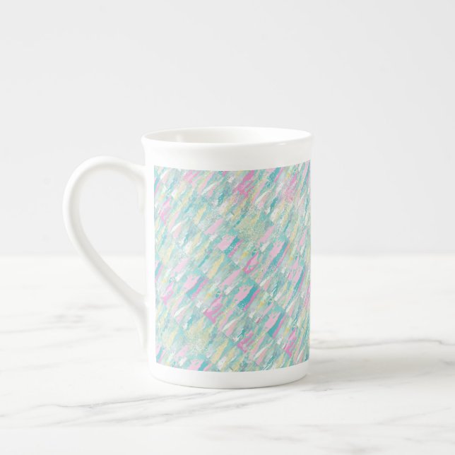 Söt Pastel Benporslin Mugg (Vänster)