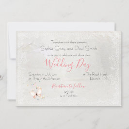 Söt Pastel Butterflies Bröllop Inbjudningar