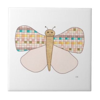 Söt Pastel Butterfly Art Tile-Erin Brie Art Cer Kakelplatta