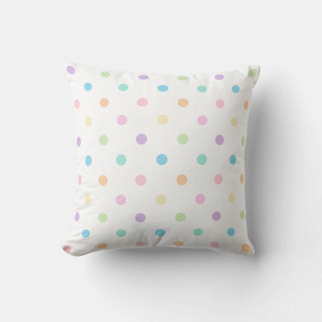 Söt Pastel Dots Mönster Pillow Kudde (Framsida)