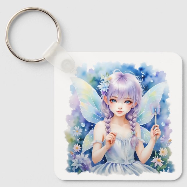 Söt Pastel Fairy Nyckelring (Framsida)