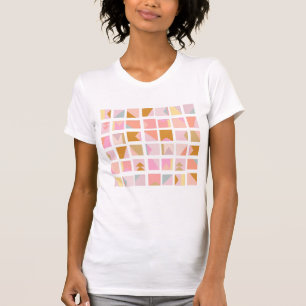 Söt Pastel Färg Modern geometrisk design T Shirt
