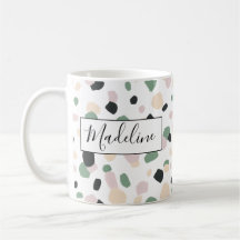 Söt Pastel Färg Polka Dot Coffee Mugg