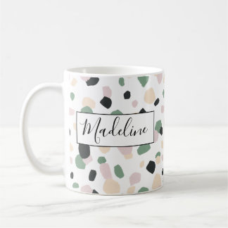 Söt Pastel Färg Polka Dot Coffee Mugg