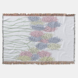 Söt Pastel Färgad Flowers Filt