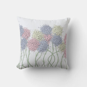 Söt Pastel Färgad Flowers Kudde