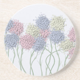 Söt Pastel Färgad Flowers Underlägg Sandsten