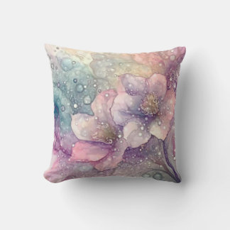 Söt Pastel Flowers Dekorativ kudde
