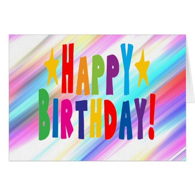 Söt Pastel Hälsningskort (Framsidan Horizontal)