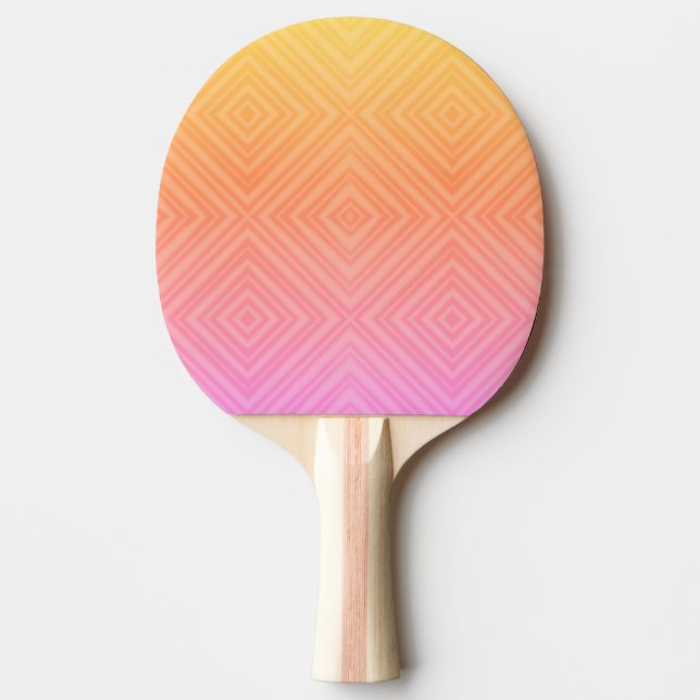 Söt Pastel Hypnotic Diamond Modern Pop Art Pingisracket (Framsidan)