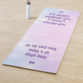 Söt Pastel Inspirational Quote Yoga Mat