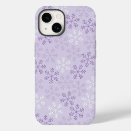 Söt Pastel Lila Snöflingor Phone Case