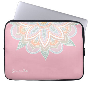 Söt Pastel Mandala bärbar dator Fodral