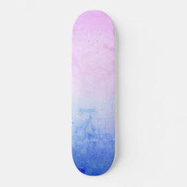 Söt Pastel Marble Ombre Lavender Rosa Blue Mini Skateboard Bräda 18,5 Cm