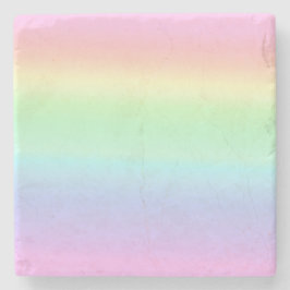 Söt Pastel Ombre Rainbow Stenunderlägg