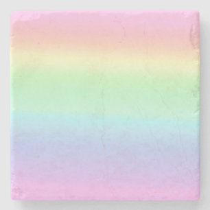Söt Pastel Ombre Rainbow Stenunderlägg