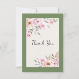 Söt Pastel Petals Tack Kort