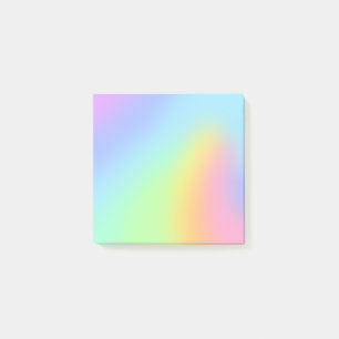 Söt Pastel Rainbow Blur Post-it Notes Block