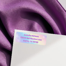 Söt Pastel Rainbow Gnistra Returadress Returadress Etikett
