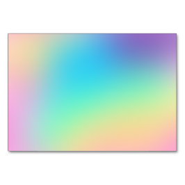 Söt Pastel Rainbow Gradient Bröllop Bordsnummer