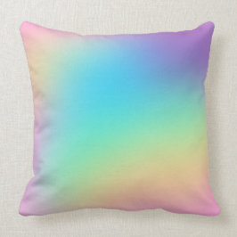 Söt Pastel Rainbow Gradient Bröllop Kudde