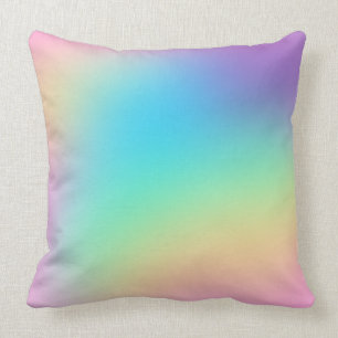 Söt Pastel Rainbow Gradient Bröllop Kudde