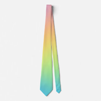 Söt Pastel Rainbow Gradient Bröllop Neck Tie Slips