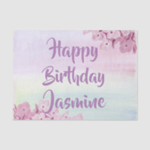 Söt Pastel Rosa Hydrangea Watercolor