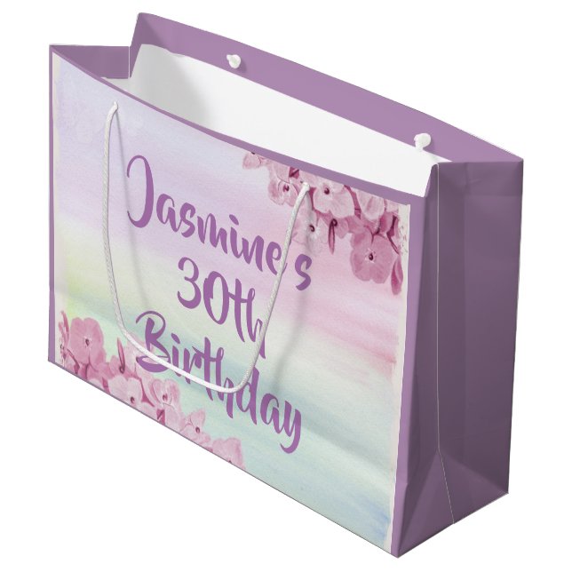 Söt Pastel Rosa Hydrangea Watercolor (Framsidan Vinklad)