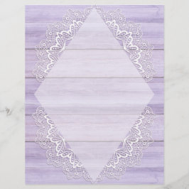 Söt Pastel Wood & White Snöre Scrapbook Papper