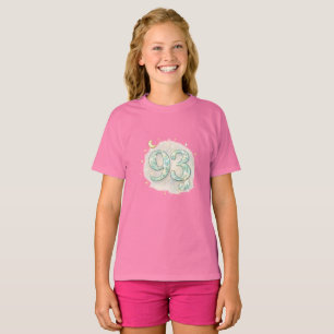 Söt Pastell 93 Estetisk T-Shirt för Flickor