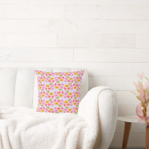 Söt Pastell Blommig Mönster Mjuk Rosa Tjejaktig