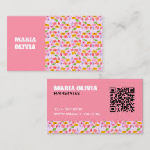 Söt Pastell Blommig Mönster Mjuk Rosa Tjejaktig