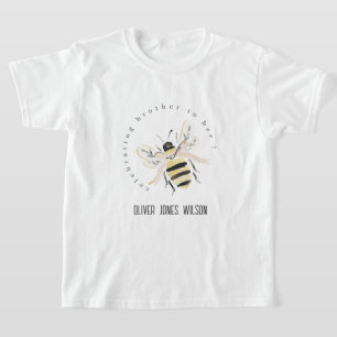 Söt Pastell Bror Att Vara Neutral Baby Shower T Shirt
