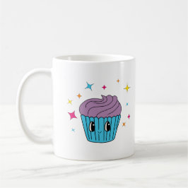 Söt Pastell Cupcake Kaffe Mugg