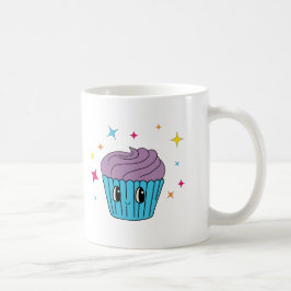 Söt Pastell Cupcake Kaffe Mugg
