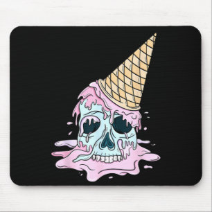 Söt Pastell Goth Cool Kuslig Glasskalle Musmatta