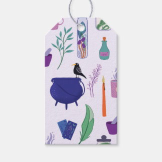 Söt Pastell Goth Tarot Kittel Potion Halloween Presentetikett
