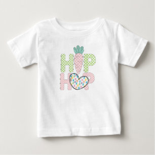 Söt Pastell Hip Hop 1:a Påsk Baby T-Shirt