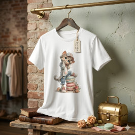 Söt Pastell Kattunge Macaron Älskare Dam T-Shirt