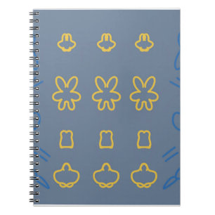 Söt Pastell Kawaii Estetisk Minimalistisk Mönster Anteckningsbok