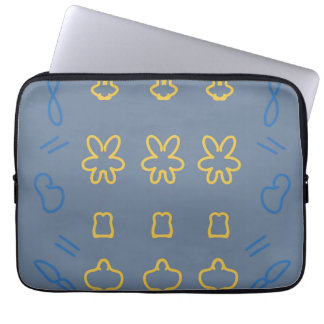 Söt Pastell Kawaii Estetisk Minimalistisk Mönster Laptop Fodral