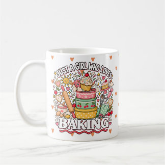Söt Pastell Körsbärstårta Doodle för Bagande Mamma Kaffemugg