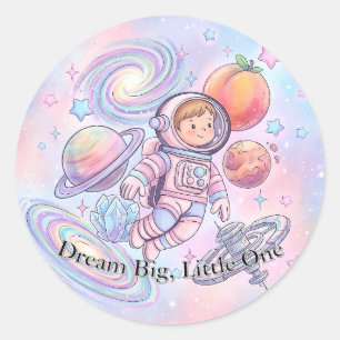 Söt Pastell Liten Astronaut Klistermärke - Drömlig