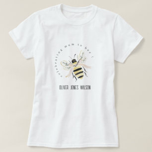 Söt Pastell Mammaprelud Baby Shower T Shirt